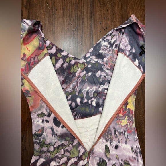 Escada Watercolor Dress Size 36 US 6 Colorful Designer Business Knit Summer EUC - Picture 11 of 16